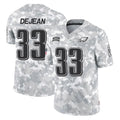 P.Eagles #33 Cooper DeJean Player Arctic Camo Salute to Service Limited Game Edoa Stitched Jerseys