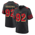 SF.49ers #92 Osa Odighizuwa Player Black Rivalries Collection Home Game Edoa Stitched Jerseys