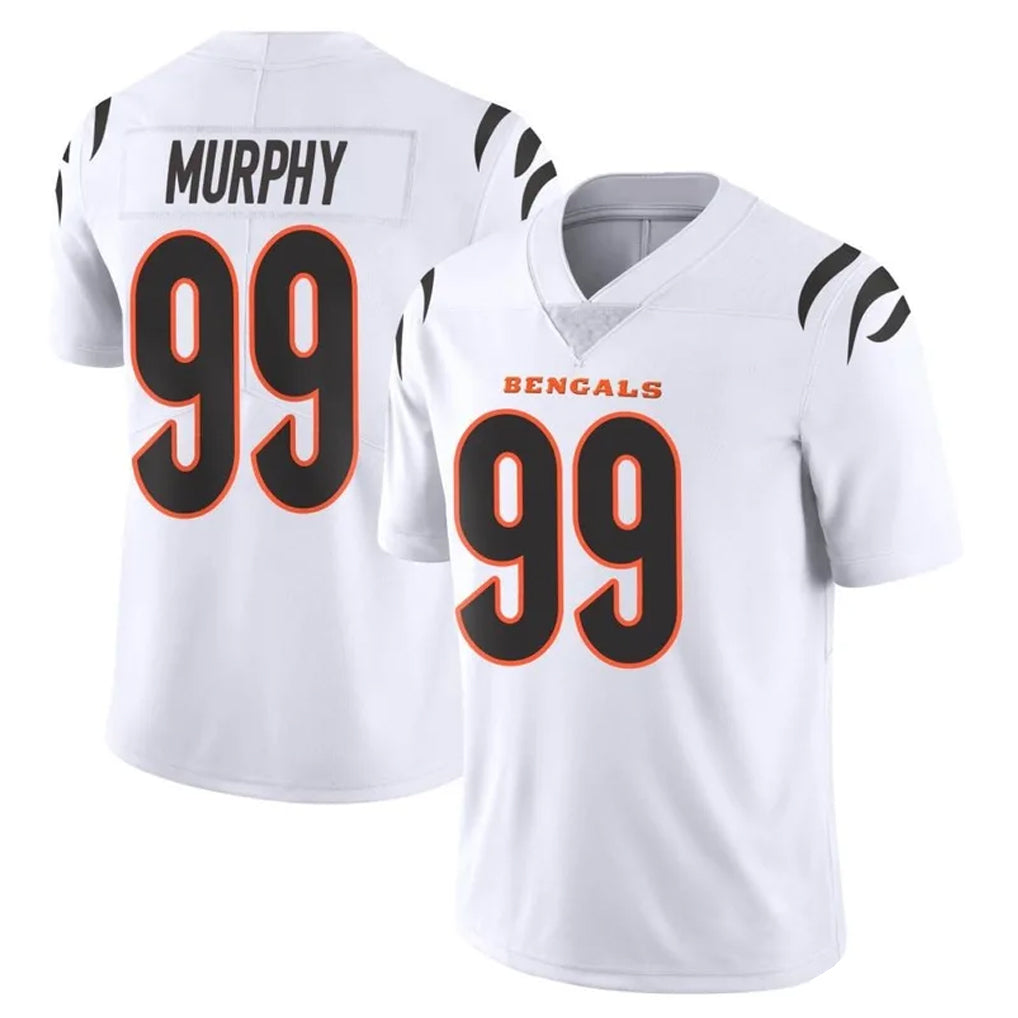 C.Bengals #99 Myles Murphy Player White Vapor Untouchable Limited Home Game Edoa Stitched Jerseys