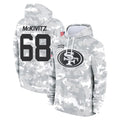 SF.49ers #68 Colton McKivitz Player Arctic Camo Limited Salute to Service Pullover Hoodies Game Edoa Stitched Jerseys