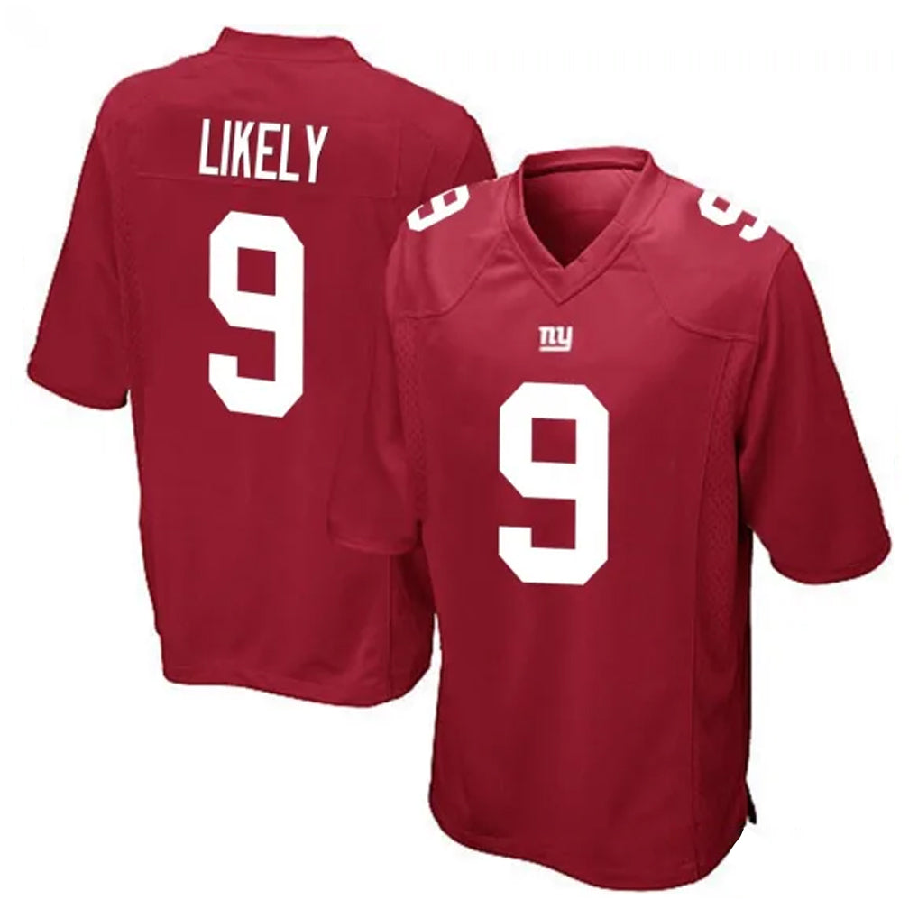 NY.Giants #9 Lsaiah Likely Player Red Home Game Edoa Stitched Jerseys