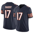 C.Bears #17 Tyson Bagent Player Navy Vapor F.U.S.E. Limited Home Game Edoa Stitched Jerseys
