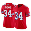 B.Bills #34 Thurman Thomas Player Red Vapor F.U.S.E. Limited Home Game Edoa Stitched Jerseys