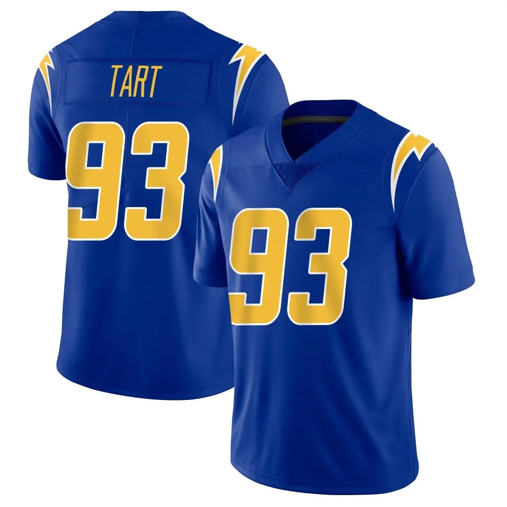 LA.Chargers #93 Teair Tart Player Royal Limited Vapor Home Game Edoa Stitched Jerseys