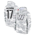 W.Commanders #17 Terry Mclaurin Player Arctic Camo Limited Salute to Service Pullover Hoodies Game Edoa Stitched Jerseys