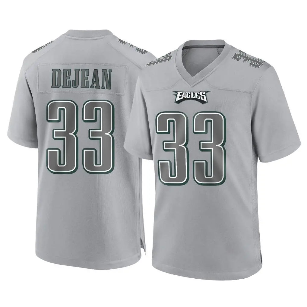 P.Eagles #33 Cooper DeJean Player Gray Atmosphere Fashion Home Game Edoa Stitched Jerseys