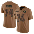 A.Cardinals #74 Isaiah Adams Player Brown Limited Salute To Service Game Edoa Stitched Jerseys