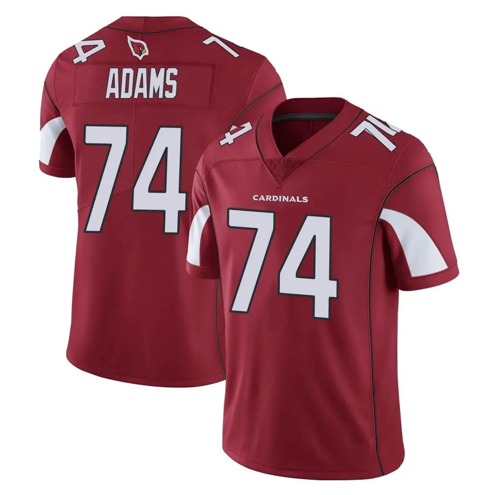 A.Cardinals #74 Isaiah Adams Player Cardinal Vapor Limited Home Game  Edoa Stitched Jerseys