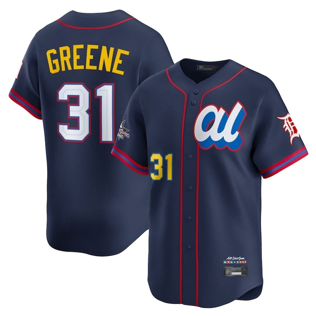 D.Tigers #31 Riley Greene Player Navy Limited American League All-Star Edition Edoa Stitched Jerseys