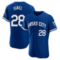KC.Royals #28 Kyle Isbel Player Royal City Connect Limited Elite Home Game Edoa Stitched Jerseys