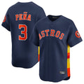 H.Astros #3 Jeremy Pe?a Player Navy Home Limited Edoa Stitched Jerseys