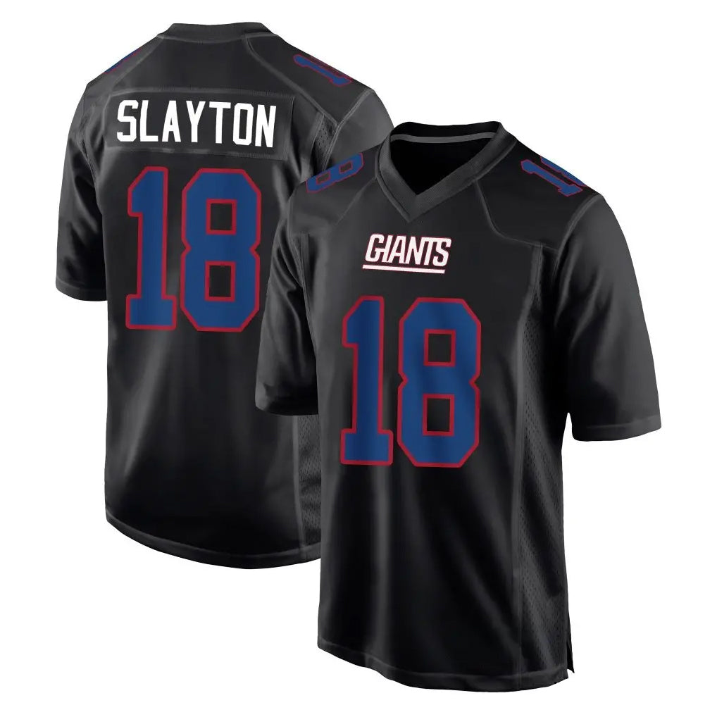 NY.Giants #18 Darius Slayton Player Carbon Fashion Limited Home Game Edoa Stitched Jerseys