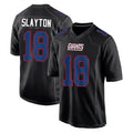 NY.Giants #18 Darius Slayton Player Carbon Fashion Limited Home Game Edoa Stitched Jerseys