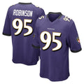 B.Ravens #95 Tavius Robinson Player Purple Color Rush Home Game Edoa Stitched Jerseys
