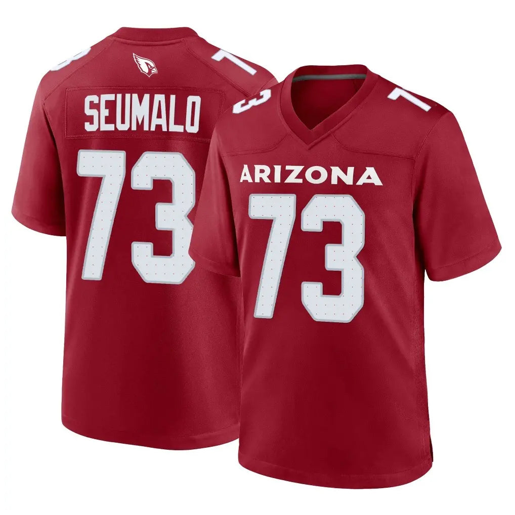 A.Cardinals #73 Isaac Seumalo Player Cardinal Limited Home Game Edoa Stitched Jerseys