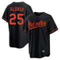 B.Orioles #25 Pete Alonso Player Black Home Game Edoa Stitched Jerseys