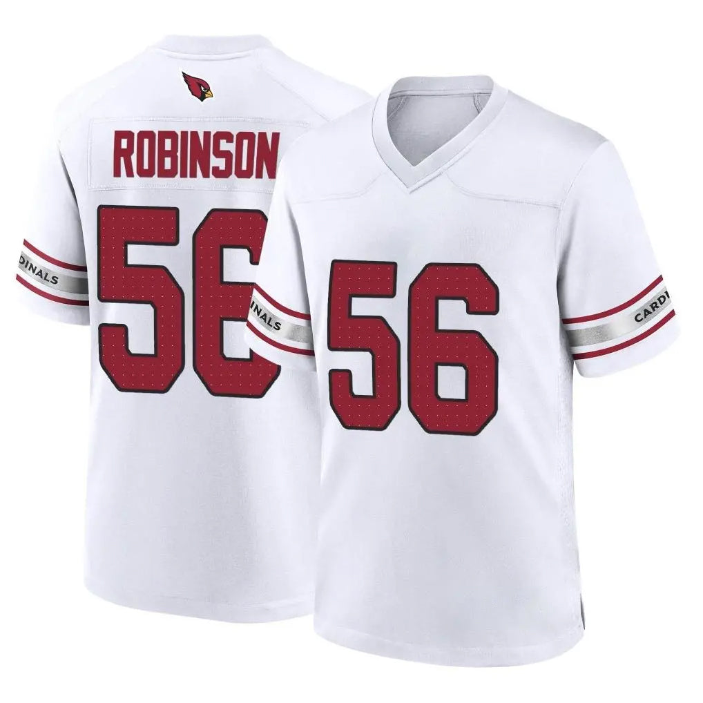 A.Cardinals #56 Darius Robinson Player White Home Game Edoa Stitched Jerseys