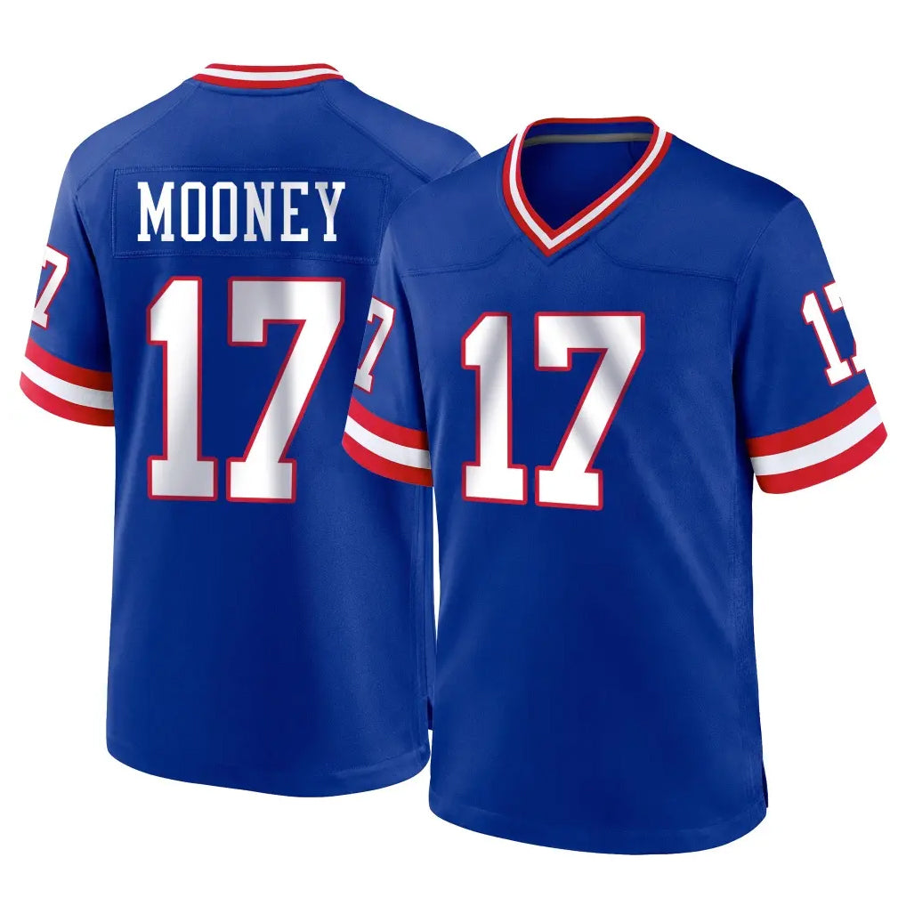 NY.Giants #17 Darnell Mooney Player Royal Classic Home Game Edoa Stitched Jerseys