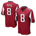 A.Falcons #8 Kyle Pitts Sr. Player Red Color Vapor Home Game Edoa Stitched Jerseys
