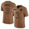 B.Bills #3 Damar Hamlin Player Brown Salute To Service Limited Edoa Stitched Jerseys