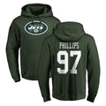 NY.Jets #97 Harrison Phillips Player Green LOGO Pullover Hoodies Limited Game Edoa Stitched Jerseys