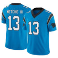 C.Panthers #13 John Metchie III Player Blue Vapor F.U.S.E. Limited Home Game Edoa Stitched Jerseys