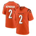 C.Bengals #2 Evan McPherson Player Orange Home Game Edoa Stitched Jerseys