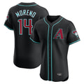 A.Diamondbacks #14 Gabriel Moreno Player Black Limited Elite Home Game Edoa Stitched Jerseys