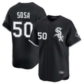 C.White Sox #50 Lenyn Sosa Player Black Limited Home Edoa Stitched Jerseys