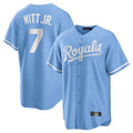 KC.Royals #7 Bobby Witt Jr. Player Light Blue Home Game Edoa Stitched Jerseys