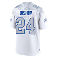 B.Bills #24 Cole Bishop Player White Rivalries Collection Game Edoa Stitched Jerseys