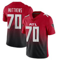 A.Falcons #70 Jake Matthews Player Red Vapor Untouchable Limited Home Game Edoa Stitched Jerseys