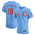 C.Cubs #18 Shota Imanaga Player Light Blue Limited Elite Home Edoa Stitched Jerseys