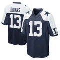 D.Cowboys #13 Caleb Downs Player Navy-White Alternate Home Game Edoa Stitched Jerseys