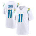 LA.Chargers #11 Cameron Dicker Player White Home Game Edoa Stitched Jerseys