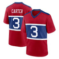 NY.Giants #3 Abdul Carter Player Red Century Home Game Edoa Stitched Jerseys