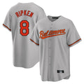 B.Orioles #8 Cal Ripken Player Gray Home Game Edoa Stitched Jerseys