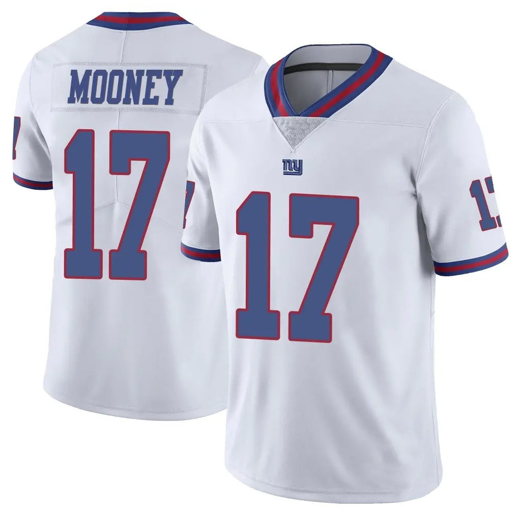 NY.Giants #17 Darnell Mooney Player White Color Rush Home Game Edoa Stitched Jerseys