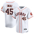 H.Astros #45 Tatsuya Imai Player White Home Limited Edoa Stitched Jerseys