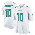M.Dolphins #10 Jacob Rodriguez Player White Home Game Edoa Stitched Jerseys