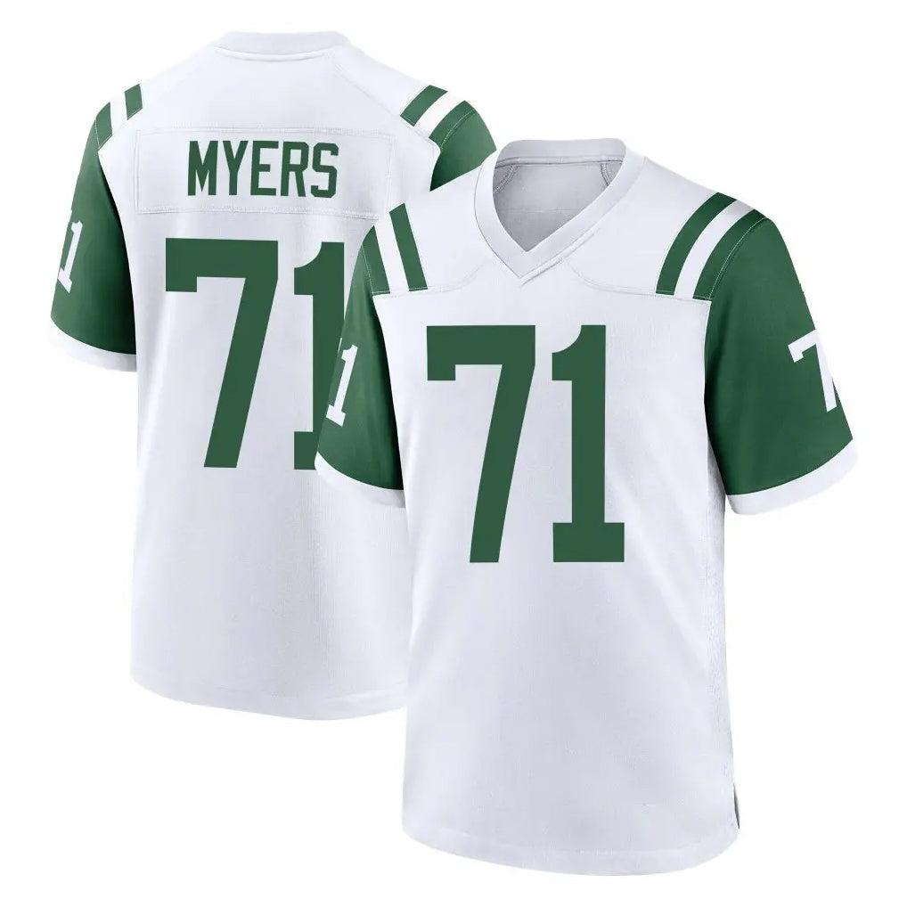 NY.Jets #71 Josh Myers Player White Classic Home Game Edoa Stitched Jerseys