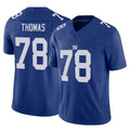 NY.Giants #78 Andrew Thomas Player Royal Limited Vapor F.U.S.E. Home Game Edoa Stitched Jerseys