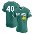 B.Red Sox #40 Willson Contreras Player Green City Connect Limited Elite Home Game Edoa Stitched Jerseys