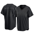C.Cubs #4 Pete Crow-Armstrong Player Black T-shirt Home Game Edoa Stitched Jerseys