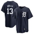 D.Tigers #13 Dillon Dingler Player Navy Game Home Edoa Stitched Jerseys