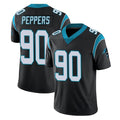 C.Panthers #90 Julius Peppers Player Black Vapor Untouchable Limited Game Edoa Stitched Jerseys