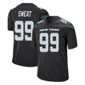 NY.Jets #99 T'Vondre Sweat Player Stealth Black Home Game Edoa Stitched Jerseys