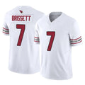A.Cardinals #7 Jacoby Brissett Player White Vapor F.U.S.E. Limited Home Game Edoa Stitched Jerseys