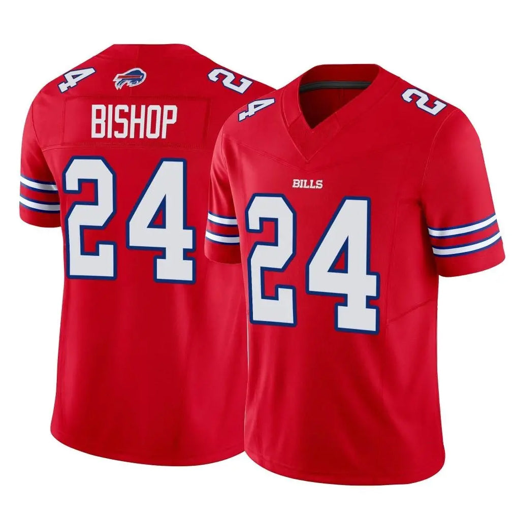 B.Bills #24 Cole Bishop Player Red Vapor F.U.S.E. Limited Edoa Stitched Jerseys