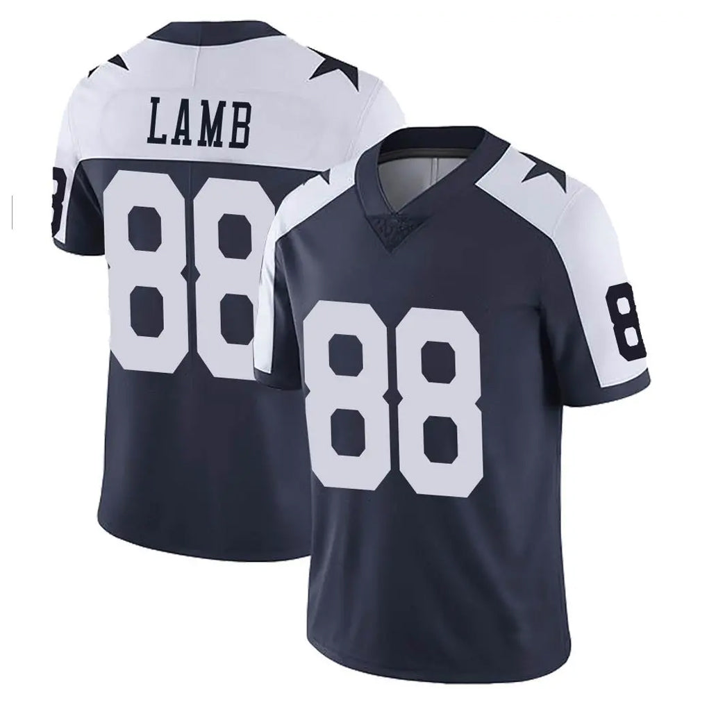 D.Cowboys #88 CeeDee Lamb Player Navy-White Limited Alternate Vapor Untouchable Home Game Edoa Stitched Jerseys